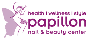 Logo papillon nail & beauty center, niederlenz